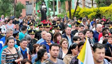 En Santa Rita, el obispo rescató el valor de la humildad